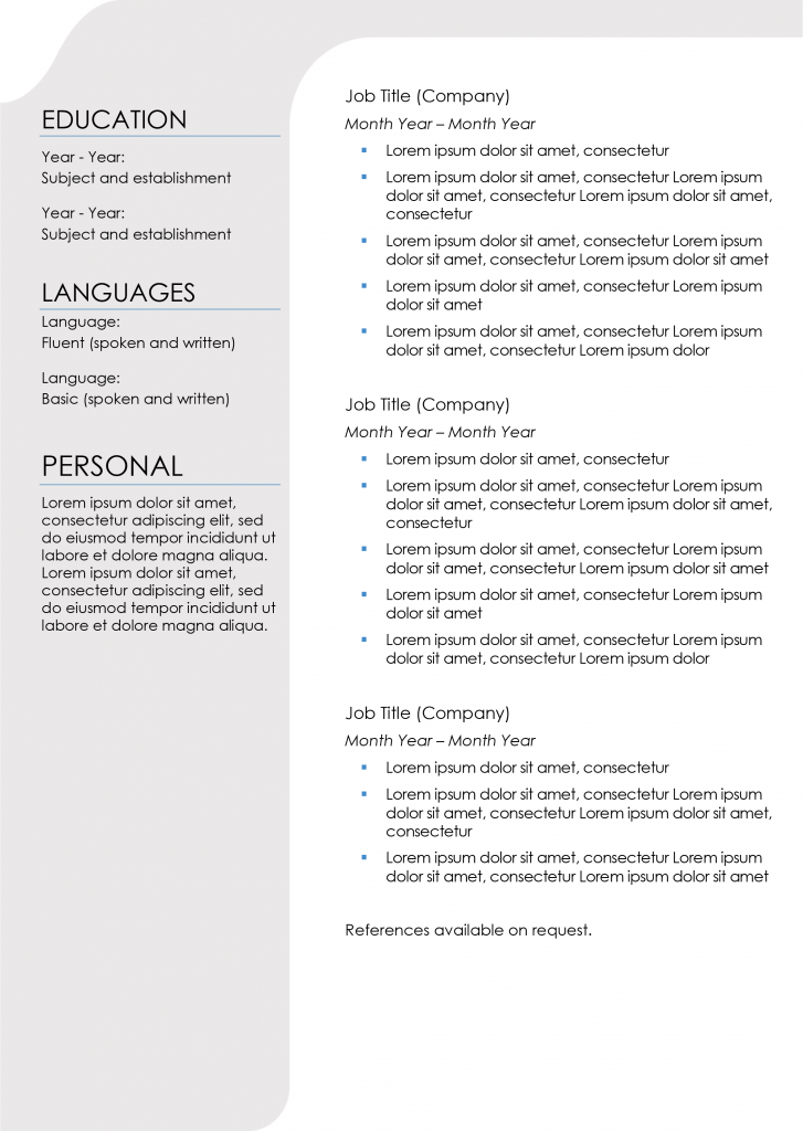 CV Sample 3-page 2